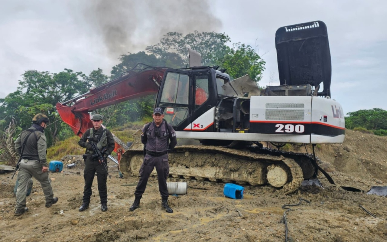 Operaciones contribuyen a la protección del medio ambiente, combatiendo la minería ilegal en Caldas