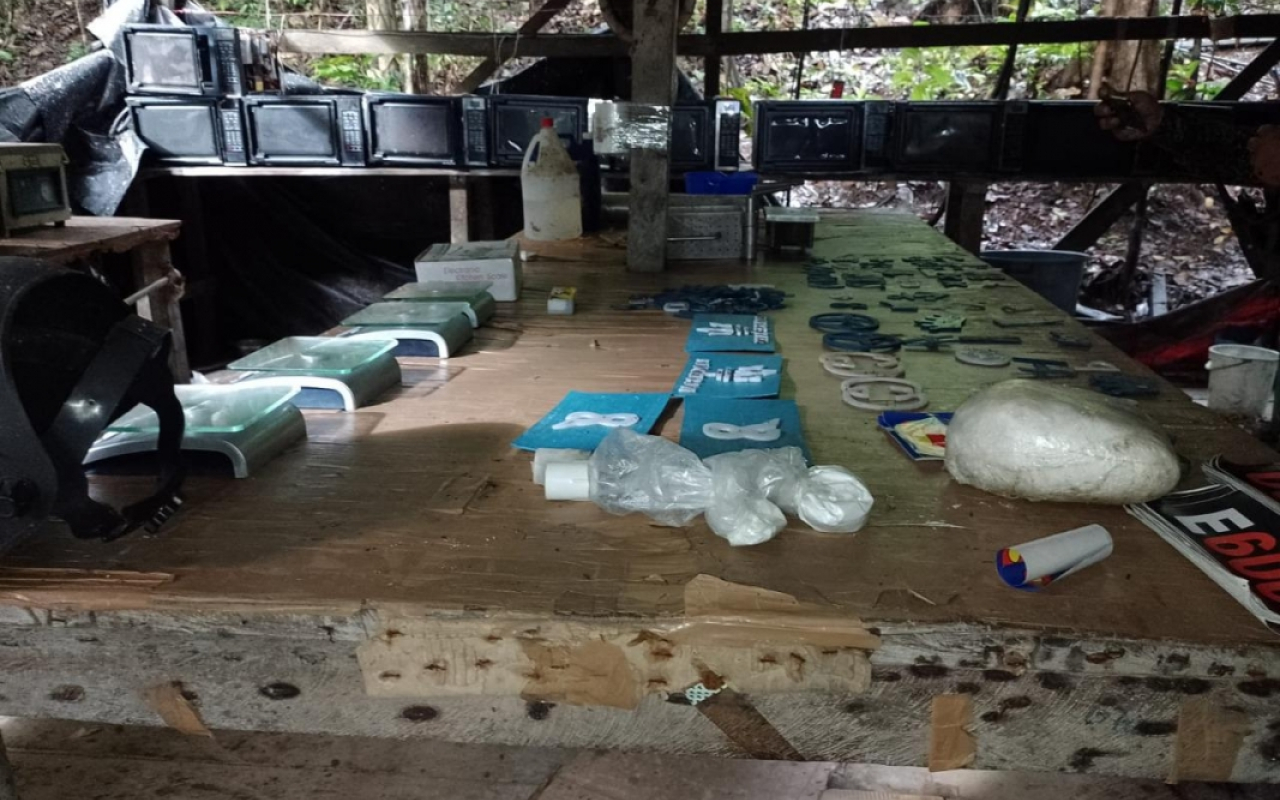 Desmantelado laboratorio para el procesamiento de cocaína en el pacífico nariñense