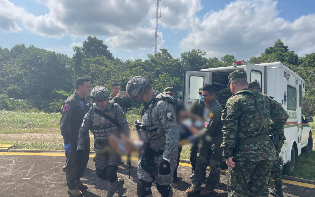 Operación humanitaria en el Catatumbo, salva vida de hombre herido