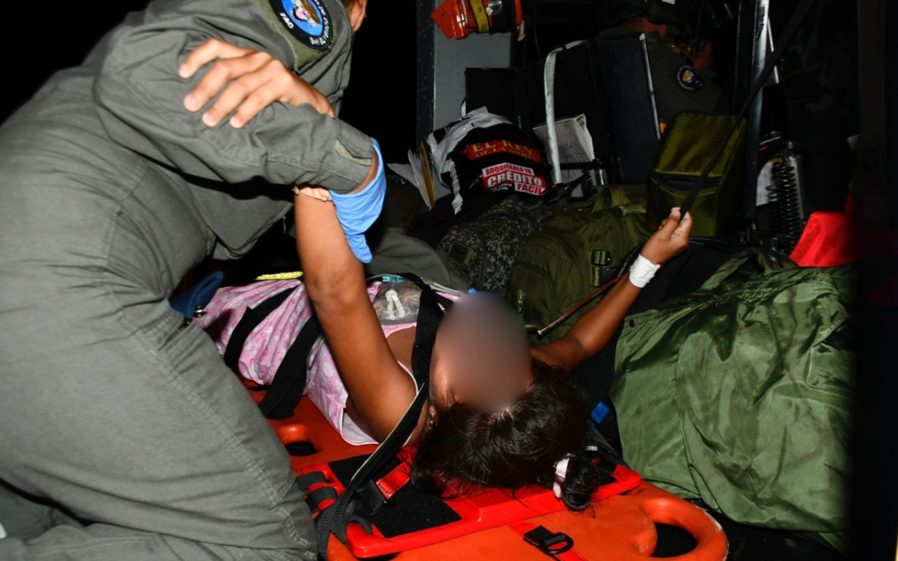 Menor de edad en estado de gestación fue trasladada por su Fuerza Aeroespacial hasta la capital del Caquetá