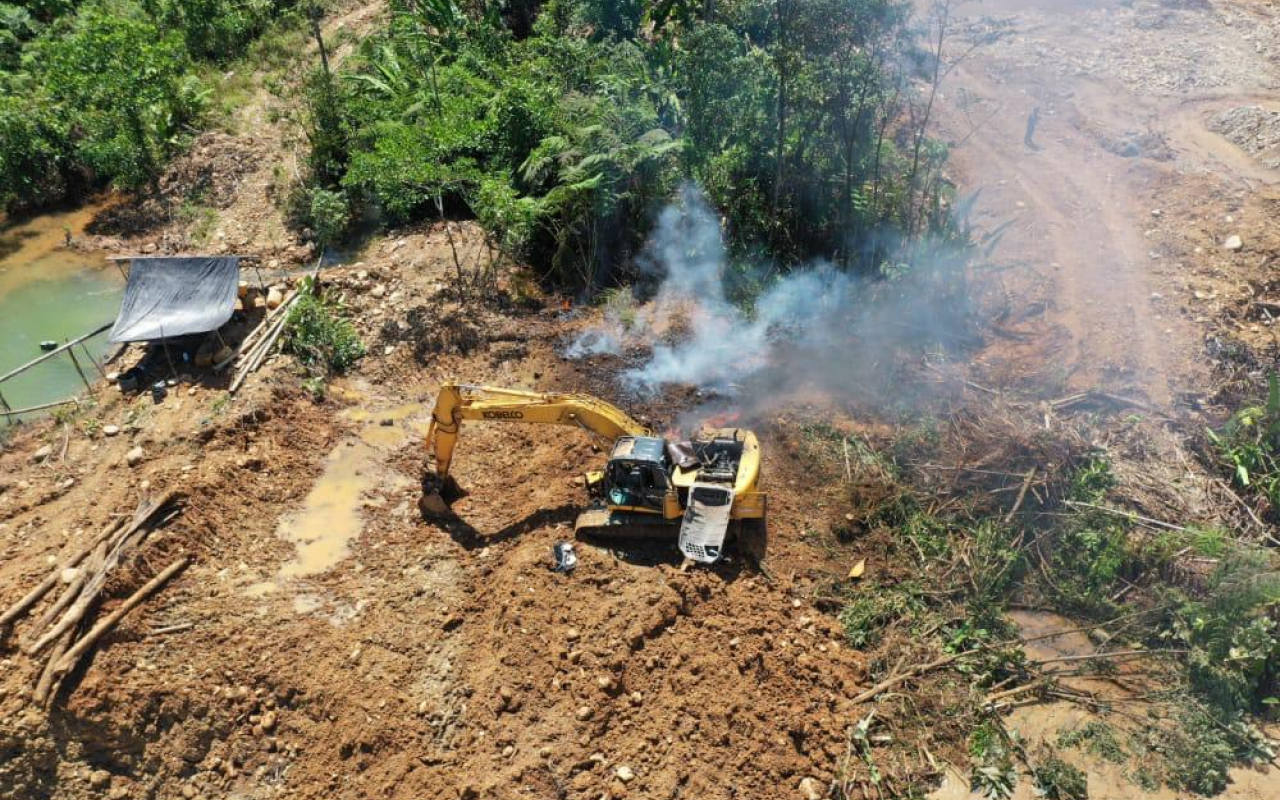 Operación en contra de la minería ilegal se desarrolló en Putumayo 
