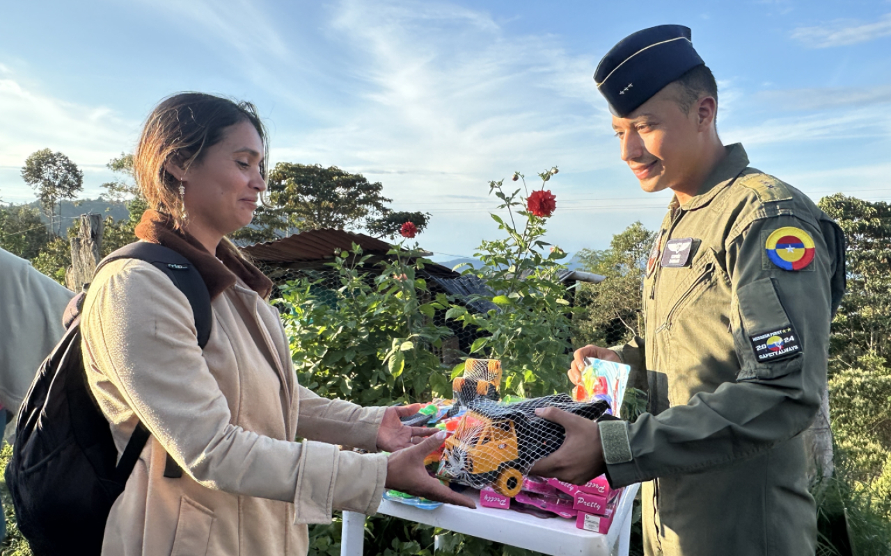 Más de 150 regalos fueron entregados a comunidades vulnerables en Tolima