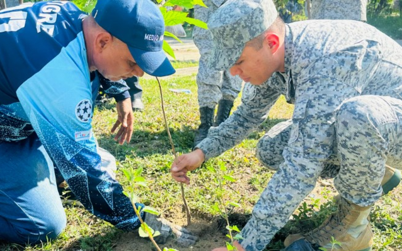 Jornada de reforestación en La Dorada, Caldas