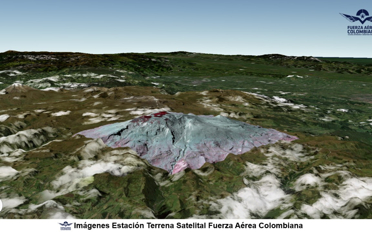 Capacidades aéreas en máximo alistamiento ante alerta naranja del Volcán Nevado del Ruiz