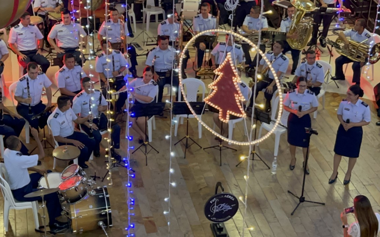 La magia de la Navidad llegó a Yopal con la Banda Sinfónica de su Fuerza Aérea