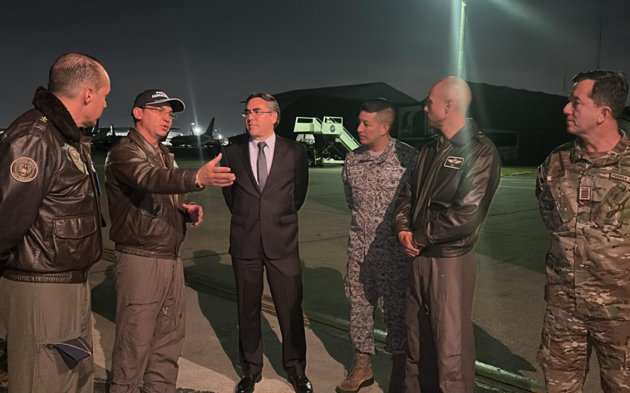 Llegó a Colombia el sistema Guardian Caylym de la Fuerza Aérea del Perú, en apoyo al control de los incendios