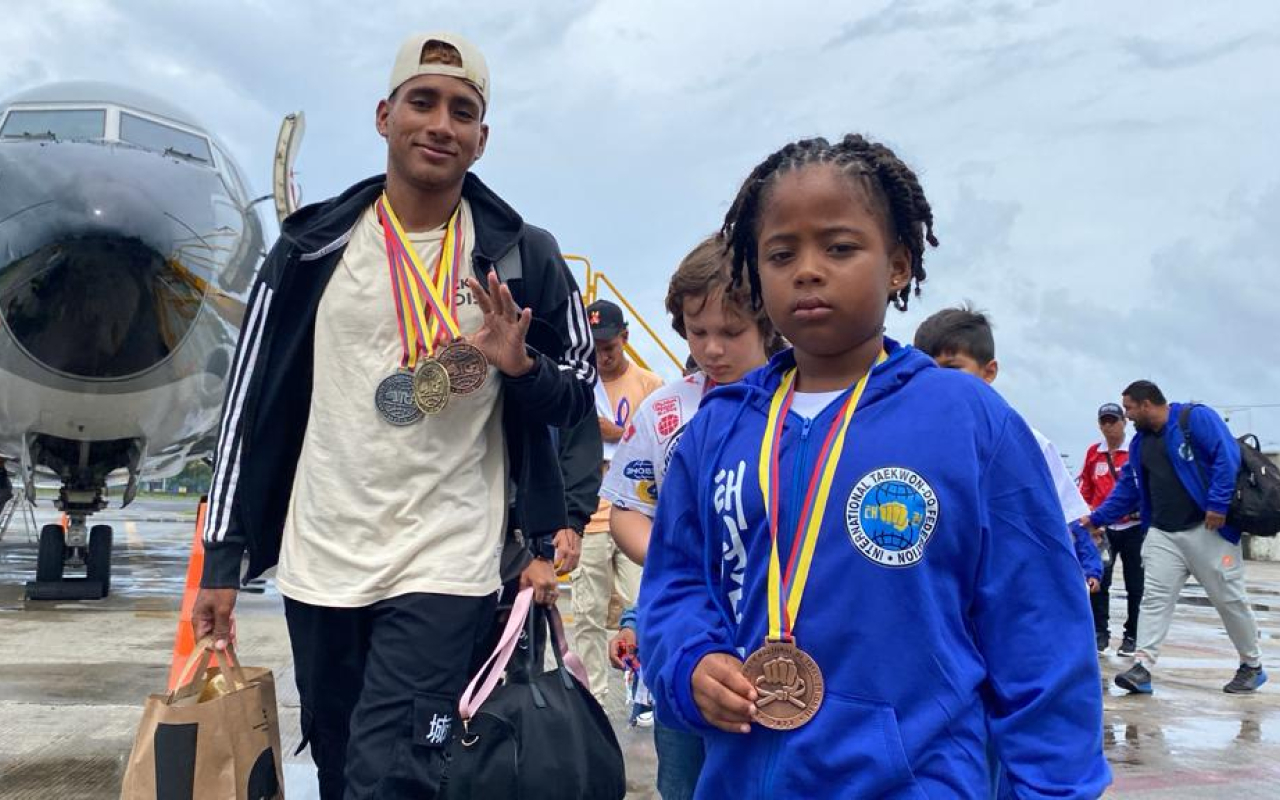 En vuelo de apoyo, regresó la delegación de Taekwondo ITF de San Andrés En vuelo de apoyo, regresó la delegación de Taekwondo ITF de San Andrés