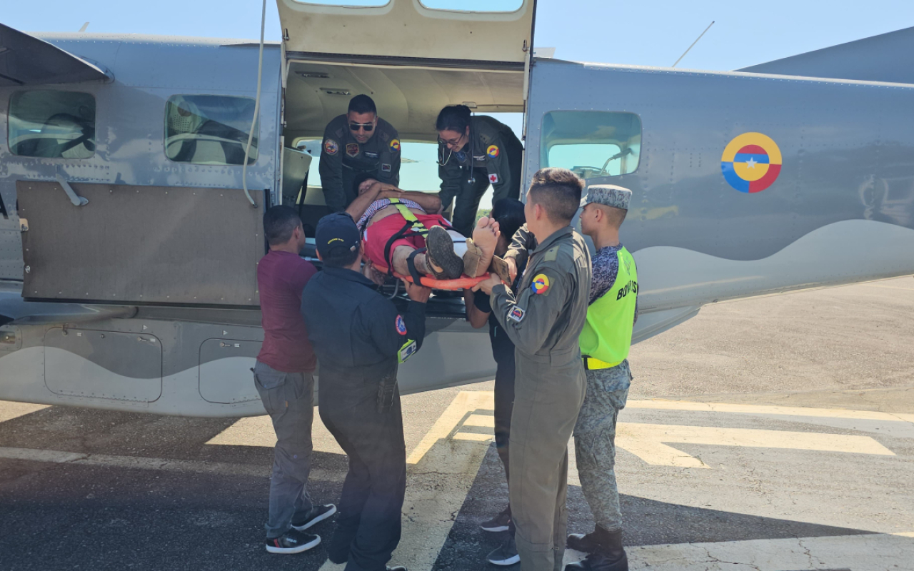 Traslado aeromédico salva la vida de un hombre de 68 años en Vichada