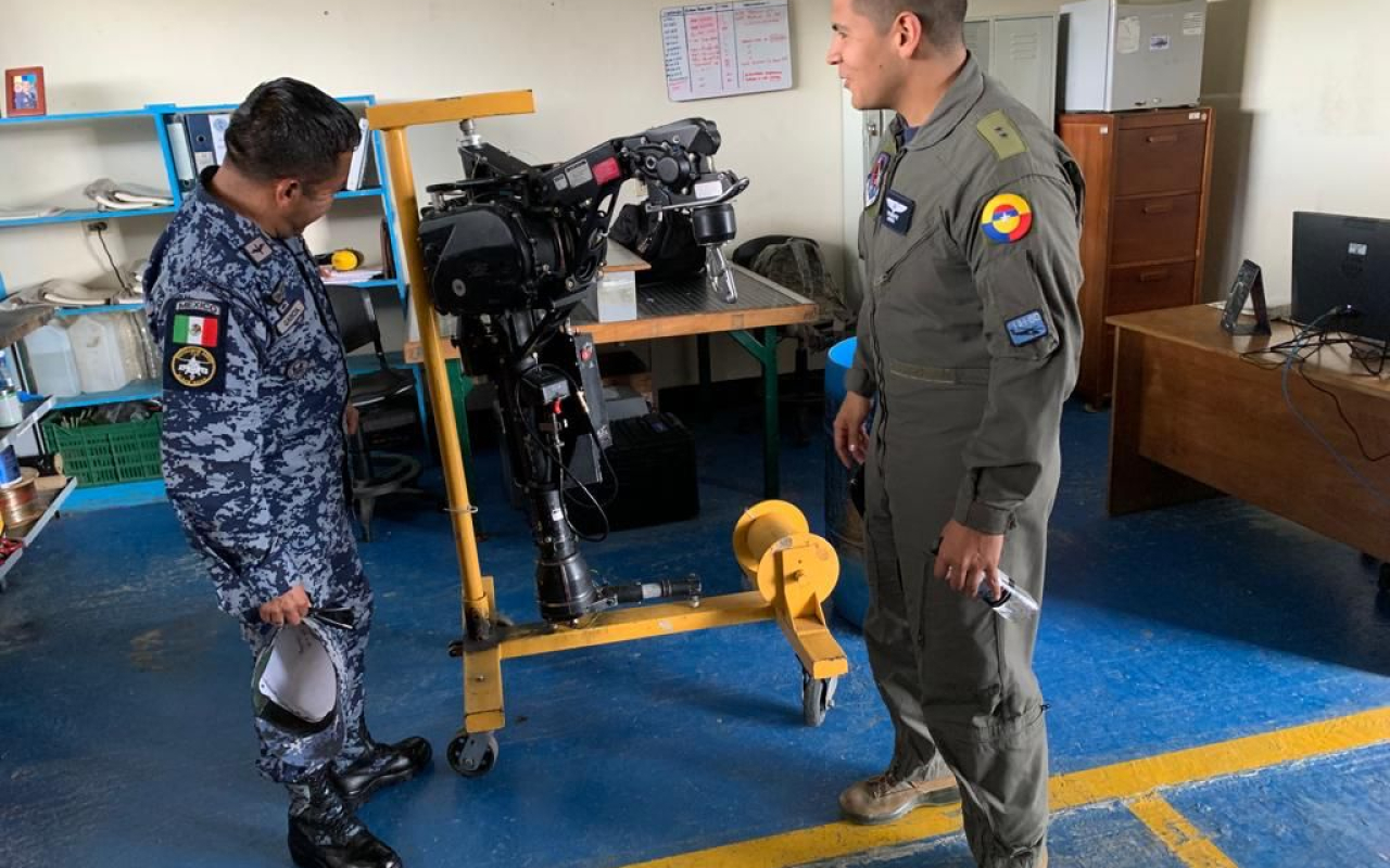 Fuerza Aérea Colombiana intercambia buenas prácticas con la Fuerza Aérea Mexicana