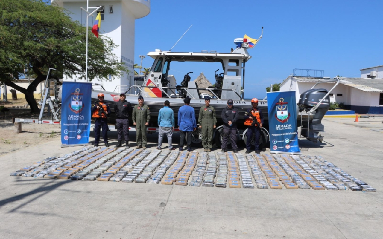 Incautado cargamento de cocaína en el mar Caribe 