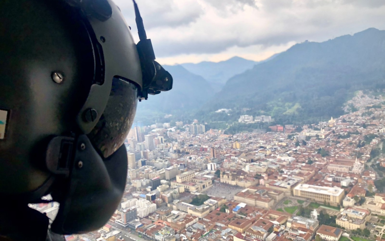 Patrullajes aéreos sobre cerros tutelares y vías de acceso a Bogotá en Semana Santa son realizados por CATAM 