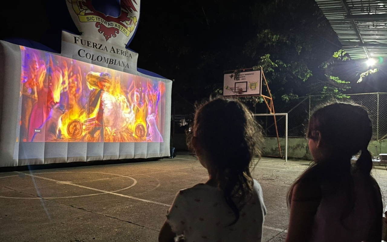 Con Cine al Parque se promueve la sana convivencia en Icononzo, Tolima