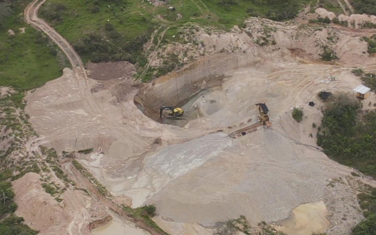 Siete presuntos responsables de realizar minería ilegal, fueron detenidos en Huila