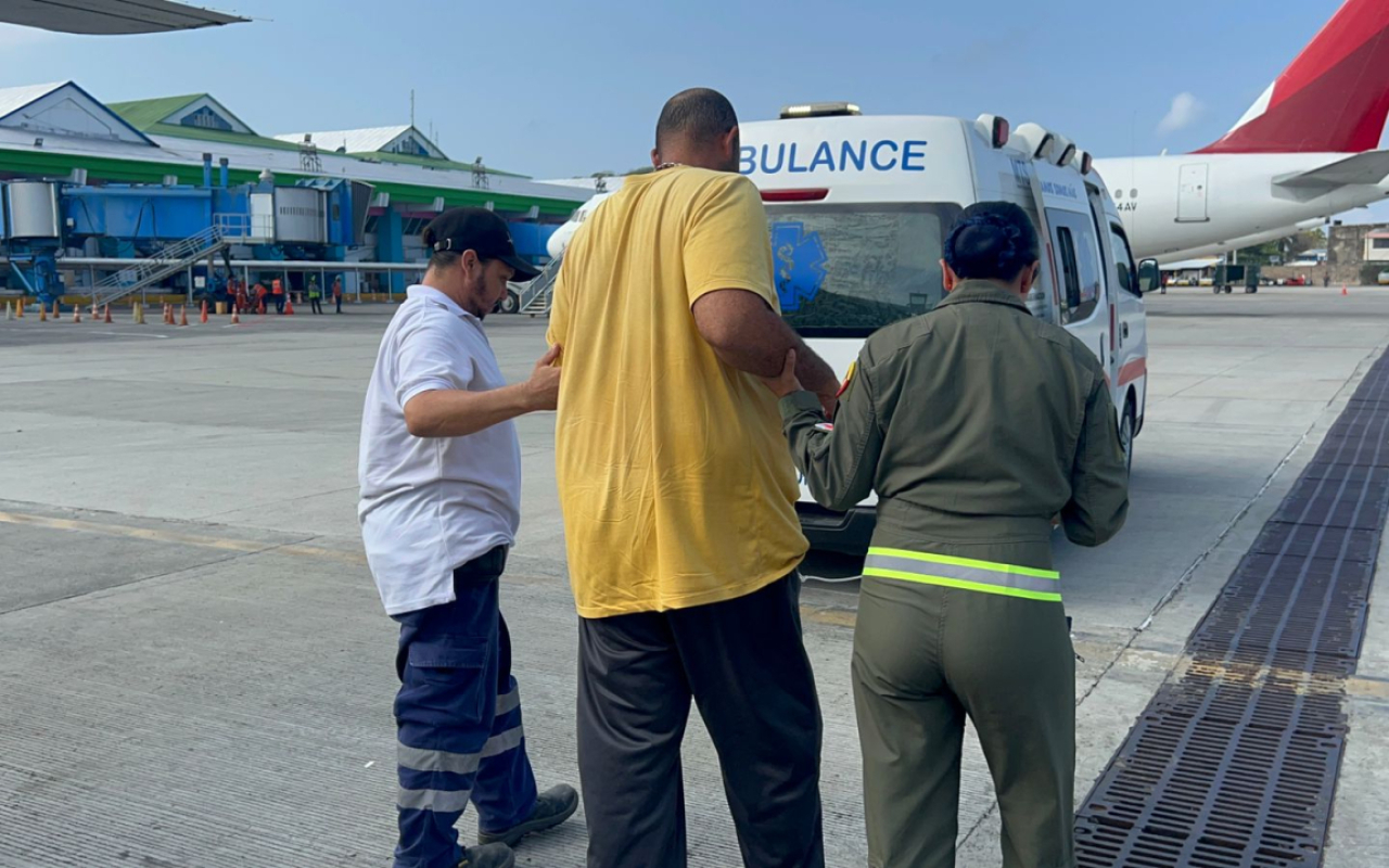 Traslado aeromédico en aeronave Caravan C208-B medicalizada desde providencia hasta San Andrés