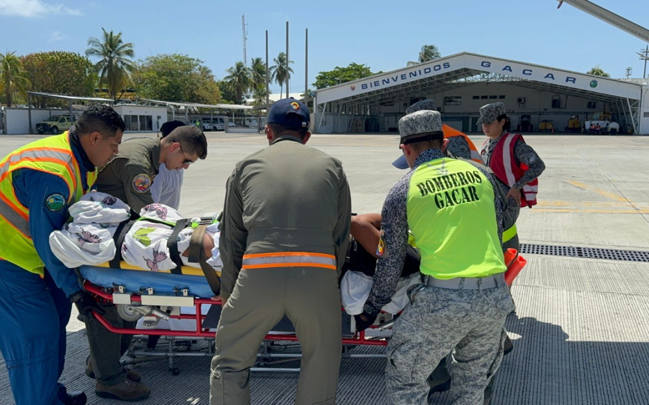 El desafío de un traslado aeromédico de un joven con traumatismo cervical, desde Providencia a San Andrés