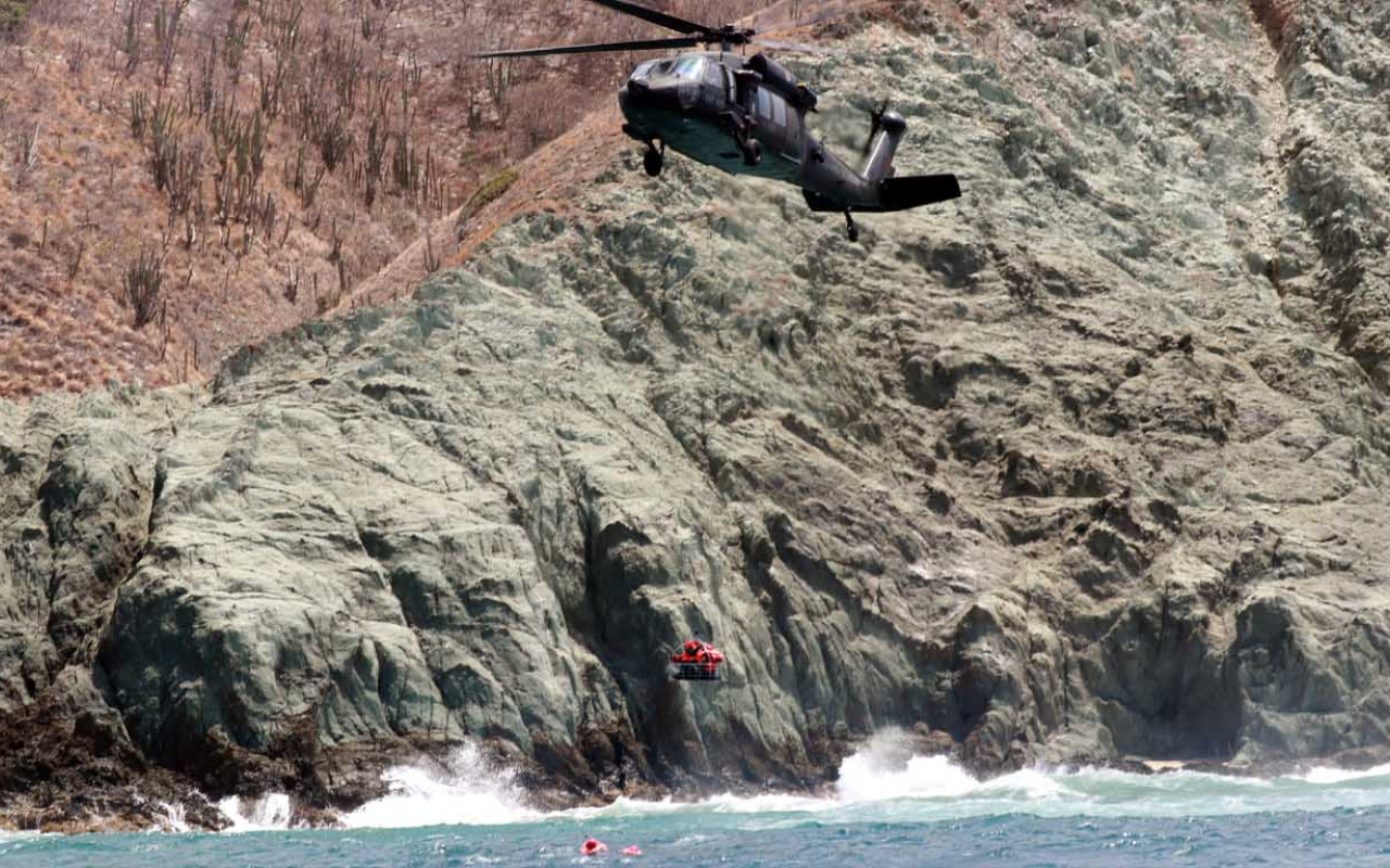 Fuerza Aérea Colombiana desarrolló un exigente ejercicio de aguas abiertas