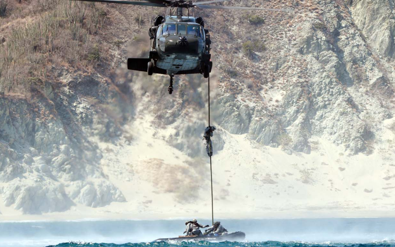 Fuerza Aérea Colombiana desarrolló un exigente ejercicio de aguas abiertas