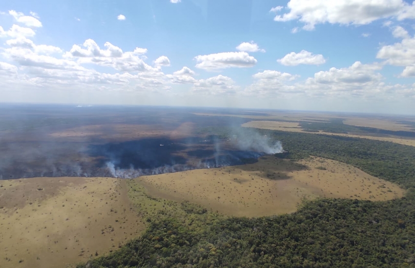 Sofocado incendio forestal en el Parque El Tuparro