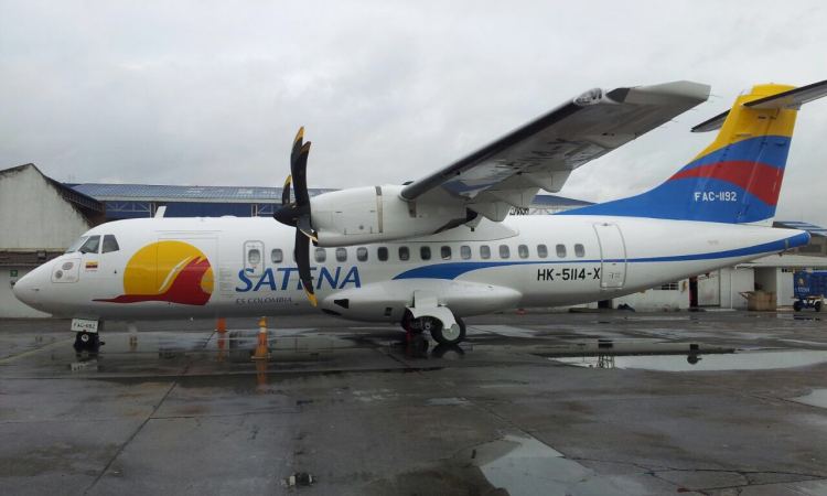 Llega a Satena nuevo Avión ATR 42-600