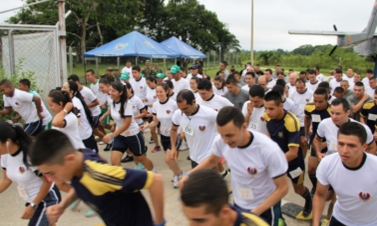 GAAMA realizó maratón atlética en el marco de los 96 años de la Fuerza Aérea Colombiana