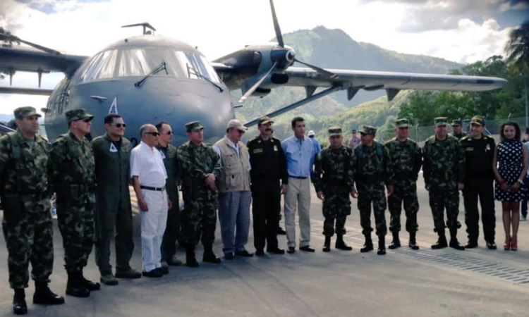 Avión ARAVA RV-01 inaugura aeródromo de Planadas en el departamento del Tolima