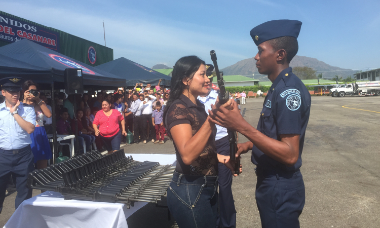 Jóvenes casanareños juraron bandera en el GACAS