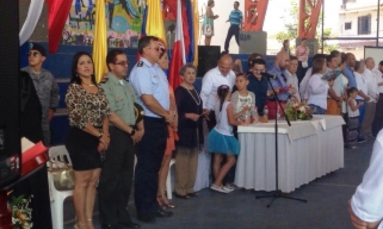 Comandante de Palanquero acompaña a nuevo Alcalde de La Dorada - Caldas