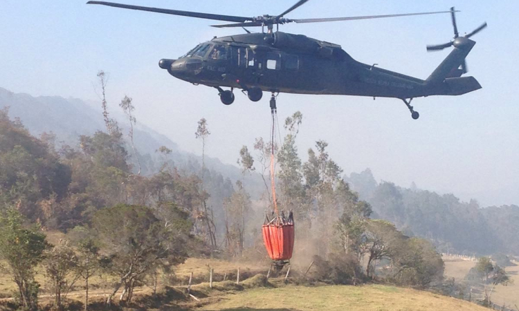 Fuerza Aérea mantiene operaciones en Lenguazaque