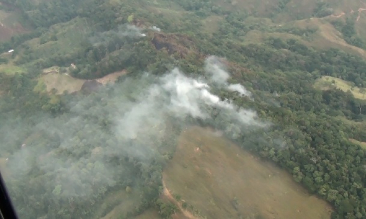 Fuerza Aérea Colombiana realiza monitoreo sobre el Caquetá por fenómeno del niño  