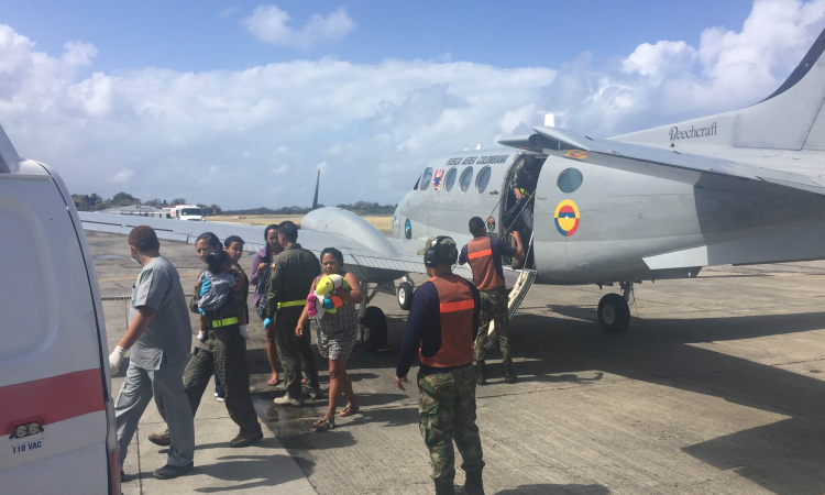 Grupo Aéreo del Caribe realiza traslado aeromédico de una menor de 2 años de edad