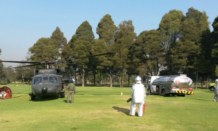 CATAM asume comando y control de operaciones de extinción de incendios en Bogotá