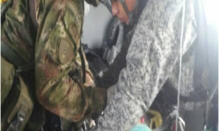 Menor herida y reclutada a la fuerza por el Eln, fue  evacuada por la Fuerza Aérea Colombiana