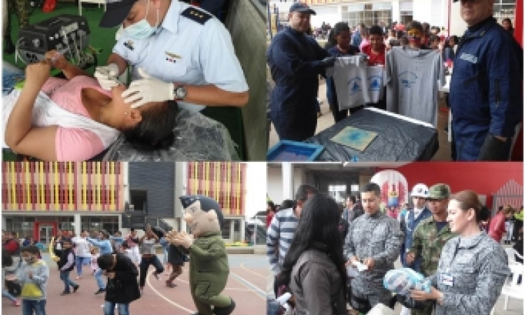 Fuerza Aérea conmemora Día de las victimas brindando servicios médicos gratuitos en Funza 