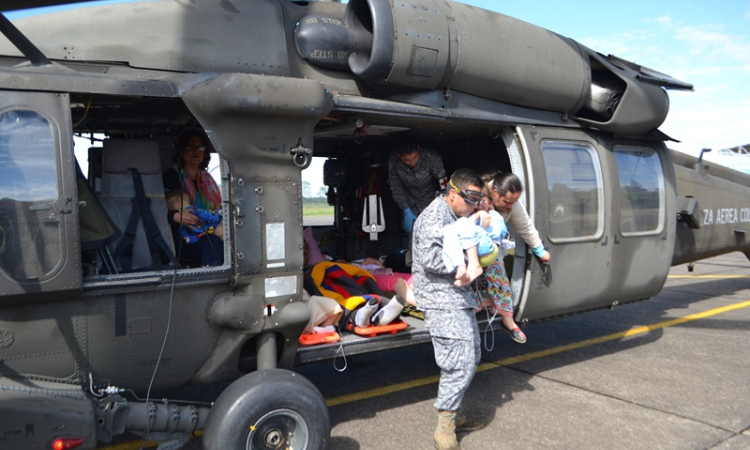 Fuerza Aérea salva cinco vidas en el Meta