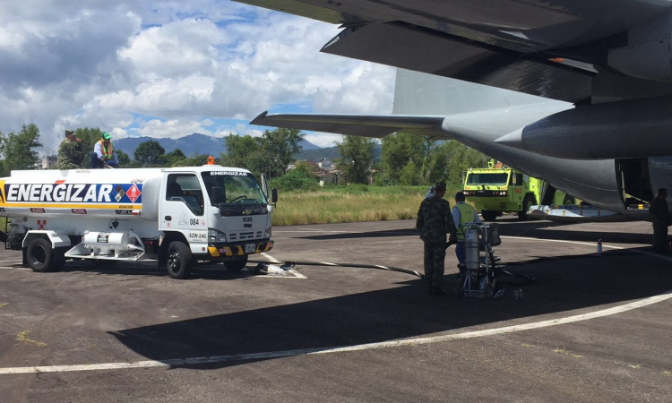 Operaciones de defueling en Popayán en apoyo a Fuerzas Militares