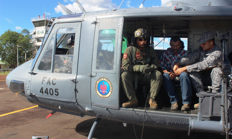 Adulto con quebrantos de salud fue trasladado por la Fuerza Aérea en el Vichada