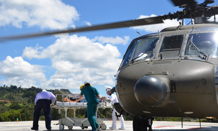 Fuerza Aérea participa en simulacro de accidente aéreo en Rionegro, Antioquia