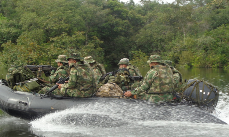 Fuerza de Tarea Ares garantiza seguridad en ríos del Oriente colombiano 