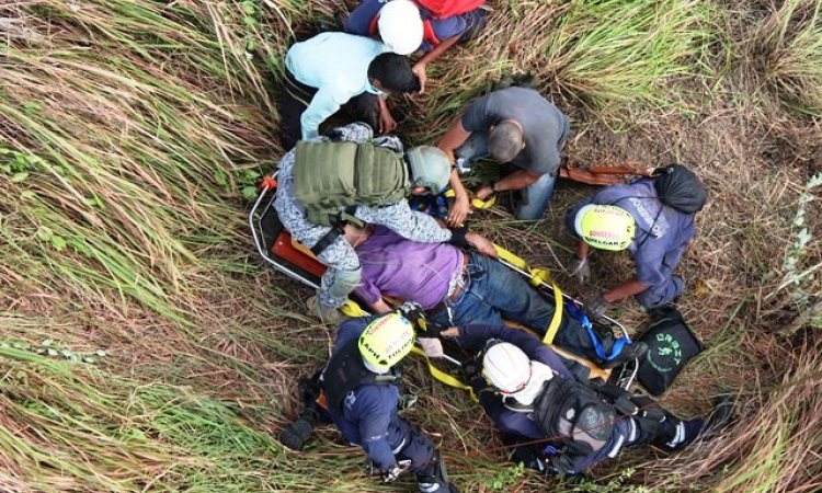 Hombre extraviado fue rescatado por la Fuerza Aérea Colombiana