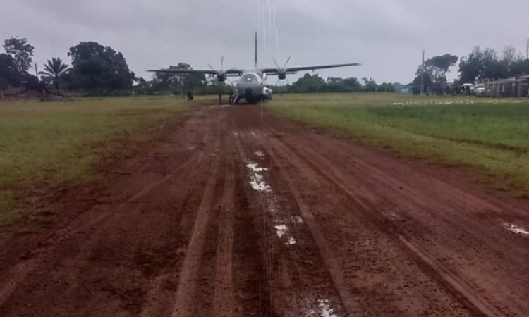 Aviones C-295 de la Fuerza Aérea aterrizan por primera vez en Mapiripán