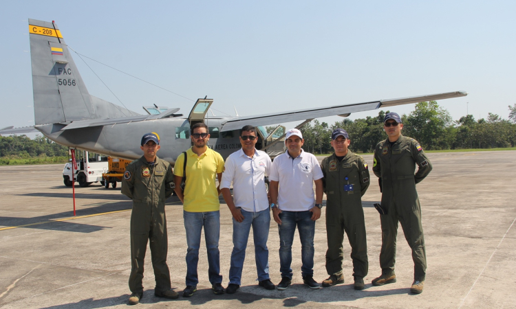 Fuerza Aérea Colombiana y Alcaldía de Leticia trabajan unidos por la prevención del riesgo y desastres naturales