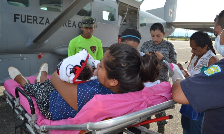 Dos pacientes en grave estado fueron evacuados por la Fuerza Aérea