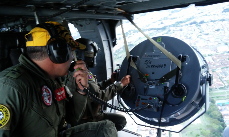 Comando Aéreo de Combate No. 7 sigue brindando seguridad desde el aire en esta epoca de navidad