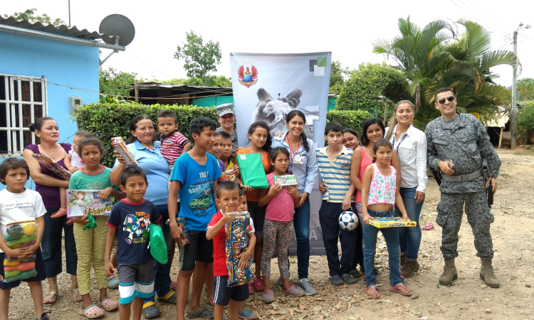 Grupo Aéreo del Casanare alegró la navidad de niños de escasos recursos en Yopal