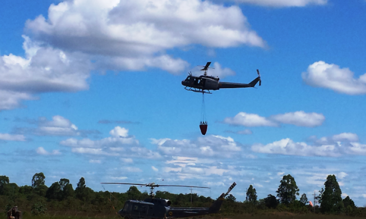 Grupo Aéreo del Oriente en alerta máxima para control de incendios en el Vichada 