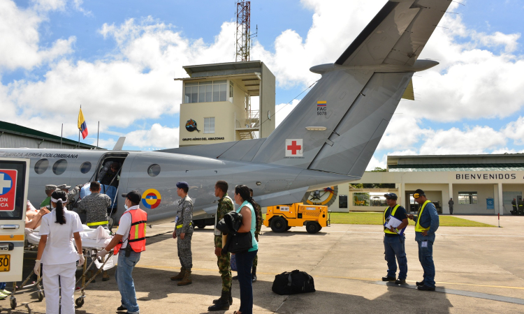 Fuerza Aérea Colombiana realizó traslado aeromédico desde la región Amazónica