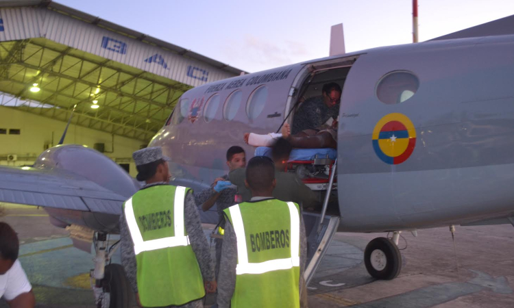 Grupo Aéreo del Caribe realiza traslado humanitario 