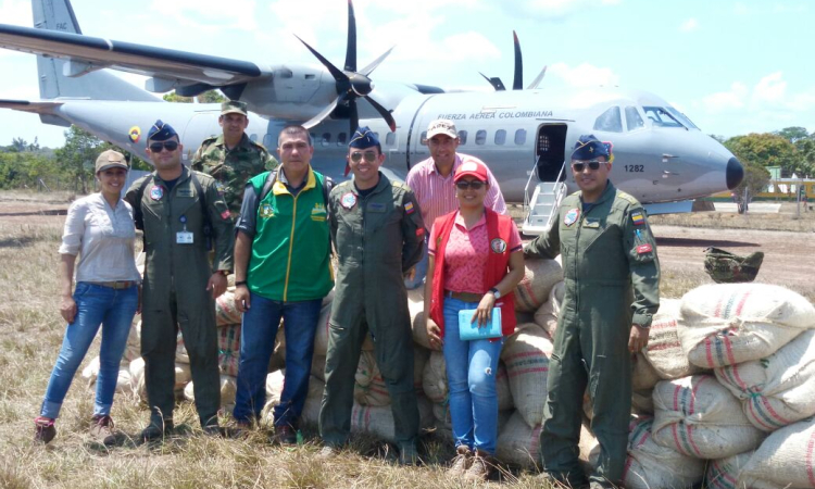 Fuerza Aérea mantiene proyecto para la sustitución de cultivos en el Vichada