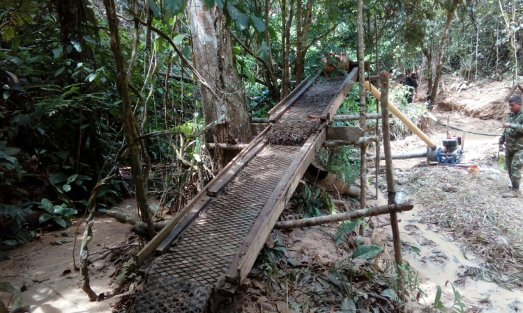 Operación Interagencial en Caquetá en contra de la minería ilegal