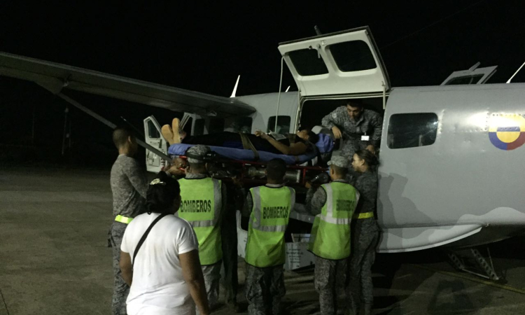 Fuerza Aérea evacúa joven desde el Vichada